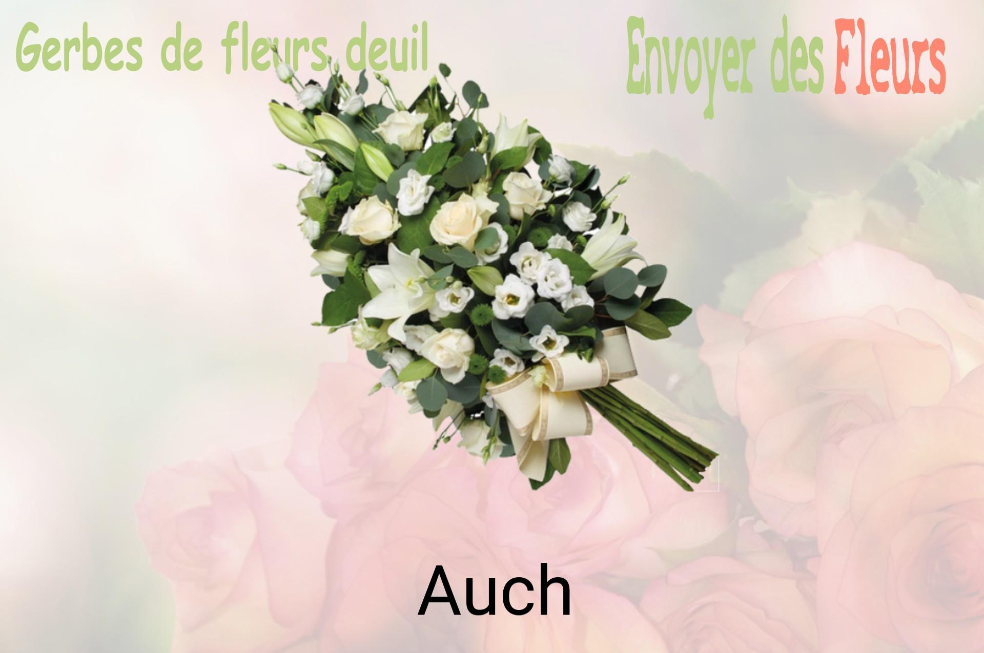 Gerbe de fleurs de deuil livrée à Auch